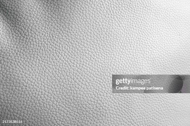 white leather pattern texture background material - white leather texture stock pictures, royalty-free photos & images