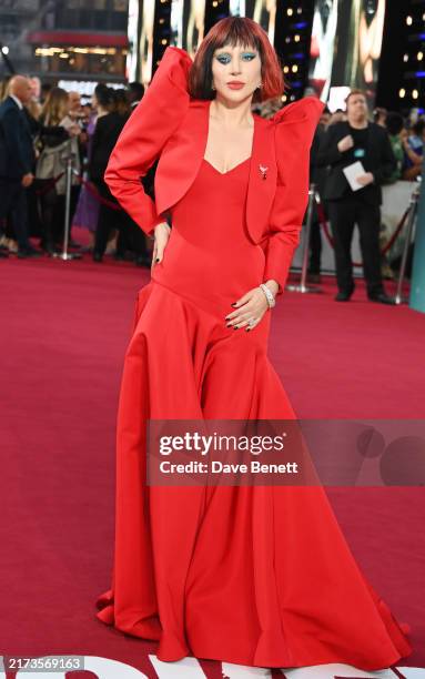 Lady Gaga attends the UK Premiere of "Joker: Folie à Deux" at Cineworld Leicester Square on September 25, 2024 in London, England.