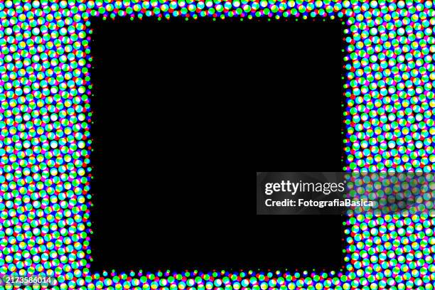 light blue half tone pattern with a black hole in it - static texture stock illustrations