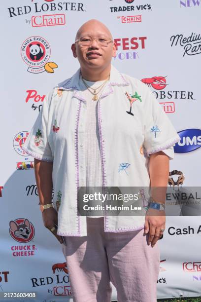 Jacob Batalon attends ChainFEST New York at Randall's Island on September 21, 2024 in New York City.