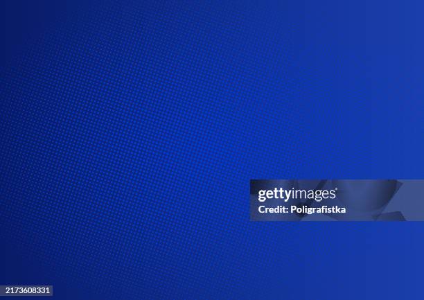 blue halftone dotted background - spotted pattern - solid blue backgrounds stock illustrations
