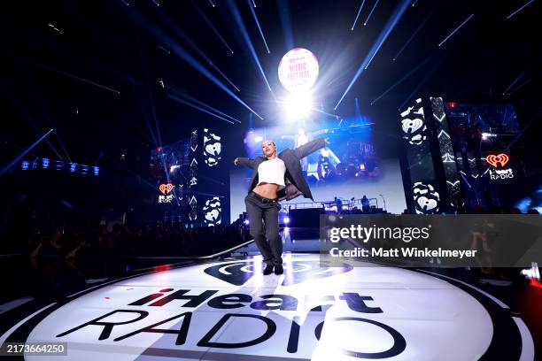 Doja Cat performs onstage at the 2024 iHeartRadio Music Festival at T-Mobile Arena on September 21, 2024 in Las Vegas, Nevada.