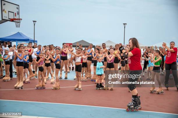 roller day catania 22 settembre 2024 - skaten stockfoto's en -beelden