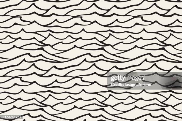 Continuous Wave Pattern Vector Seamless Vector Wave Pattern High-Res Vector Graphic - Getty Images