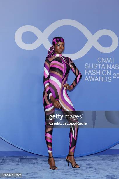 Maria Borges attends the CNMI Sustainable Fashion Awards 2024 during the Milan Womenswear Spring/Summer 2025 at Teatro Alla Scala on September 22,...
