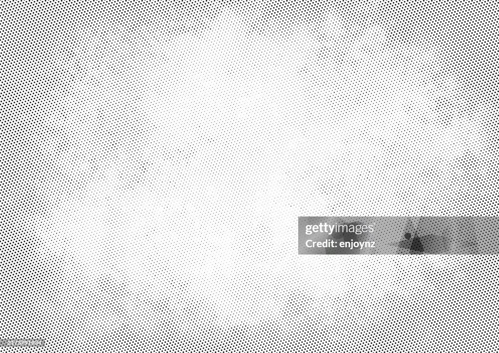 Half tone grunge textured concrete frame background