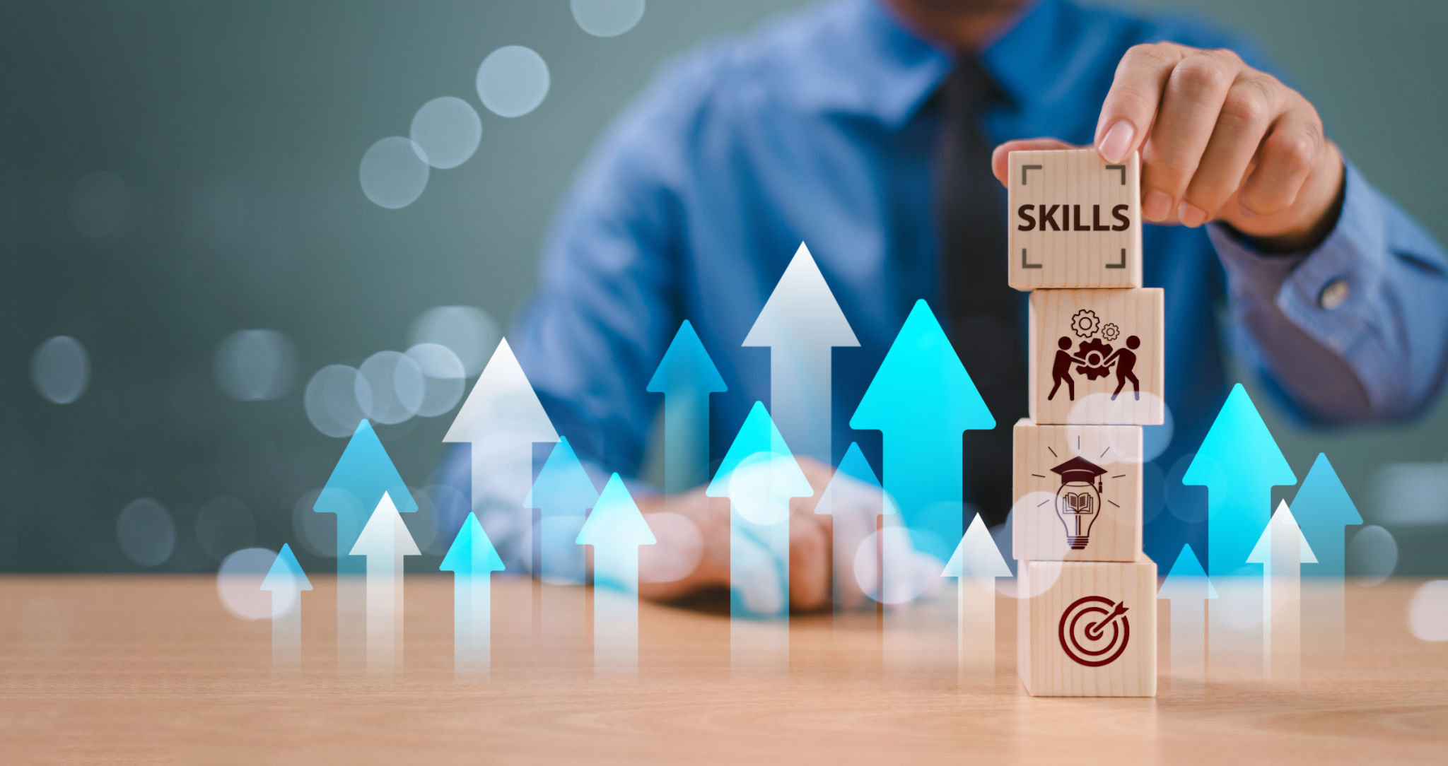 Concept de développement des compétences techniques. Jusqu’à la formation de nouvelles compétences pour l’évolution technologique. Leadership, réflexion, montée en compétence. Cube en bois de prise de main, icône numérique de soft skill. Édu Concept de développement des compétences techniques. Jusqu’à la formation de nouvelles compétences pour l’évolution technologique. Leadership, réflexion, montée en compétence. Cube en bois de prise de main, icône numérique de soft skill. Édu
