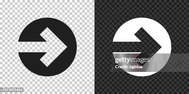 right arrow. icon for design on blank background - white play button transparent stock illustrations