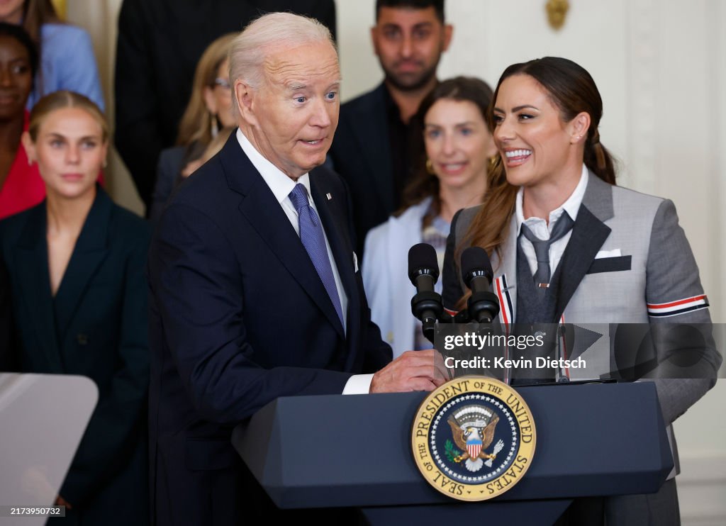 President Biden Welcomes Champion Gotham F.C. Team To The White House