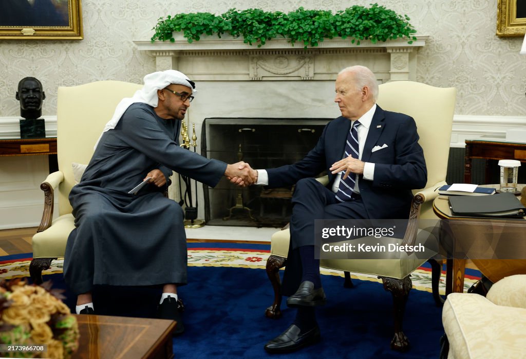 President Biden Meets With UAE President Sheikh Mohamed bin Zayed Al Nahyan At The White House