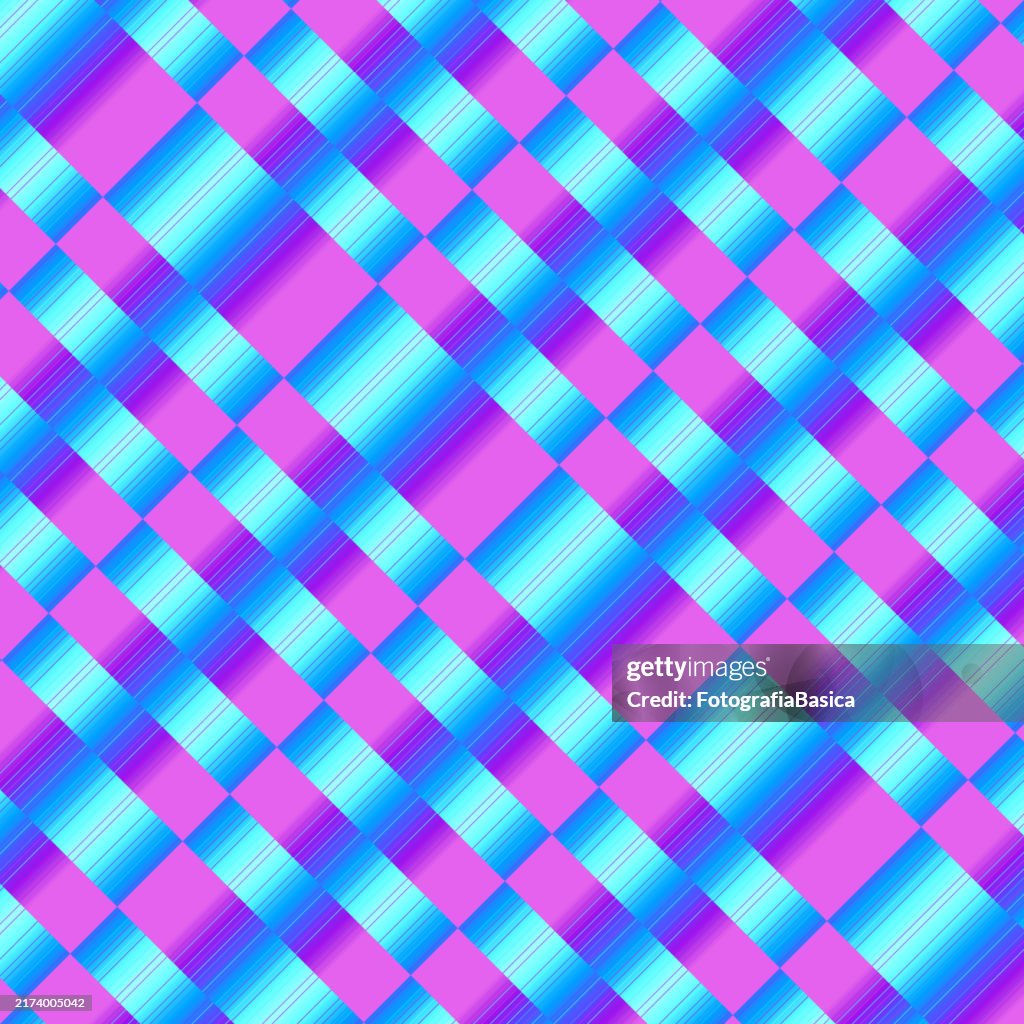 Cyan and purple diagonal pattern