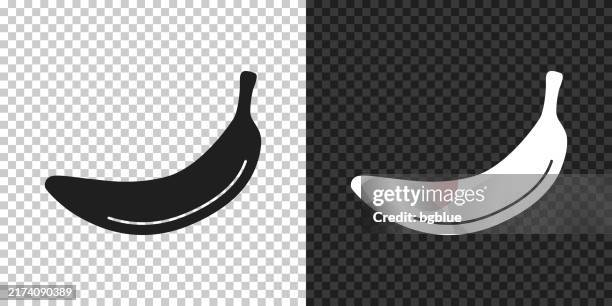 banana. icon for design on blank background - fruit black background stock illustrations