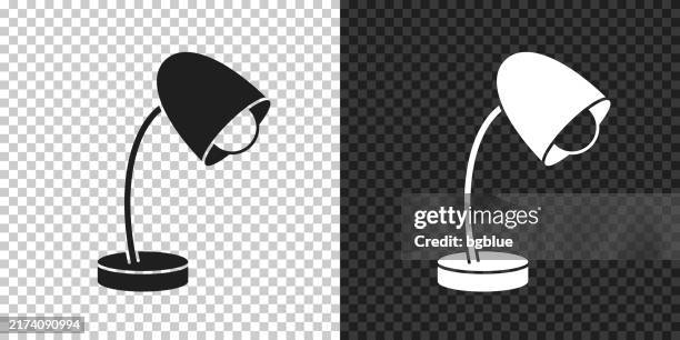 desk lamp. icon for design on blank background - light switch off stock illustrations