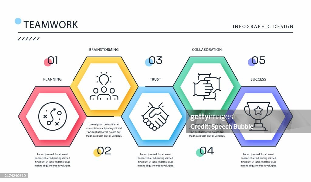 Teamwork Infographic Template High-Res Vector Graphic - Getty Images