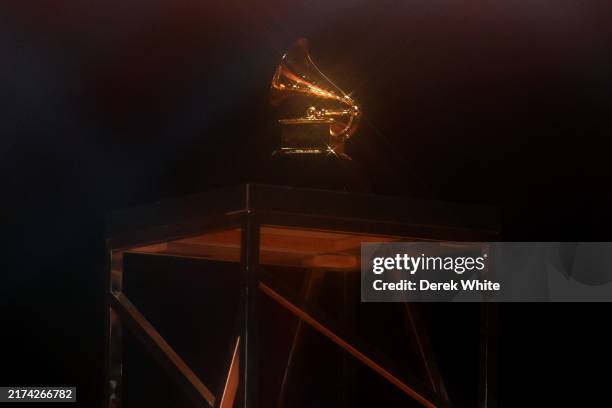 Grammy Trophy during GRAMMY U Unwrapped: "Set It Off" by Offset on September 20, 2024 in Atlanta, Georgia.