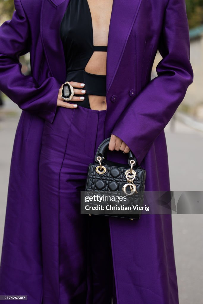 Street Style - Paris Fashion Week - Womenswear Spring/Summer 2025 - Day Two