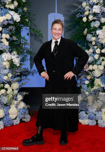 K.d. Lang attends the NY Phil Opening Gala Honoring Klara and Larry A. Silverstein at David Geffen Hall on September 24, 2024 in New York City.