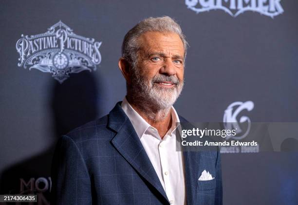 Actor Mel Gibson attends the Los Angeles Special Preview Screening of "Monster Summer" at Directors Guild Of America on September 24, 2024 in Los...