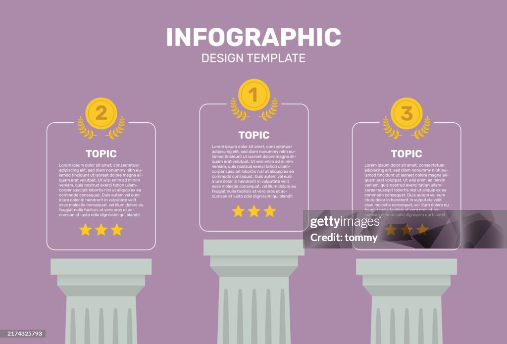 Plantilla de diseño de infografía de campeón