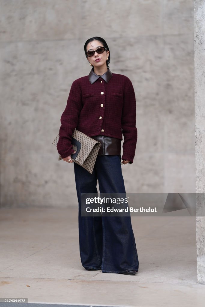 Street Style - Paris Fashion Week - Womenswear Spring/Summer 2025 - Day Two