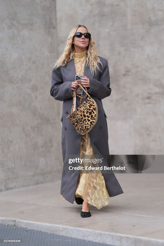 Street Style - Paris Fashion Week - Womenswear Spring/Summer 2025 - Day Two