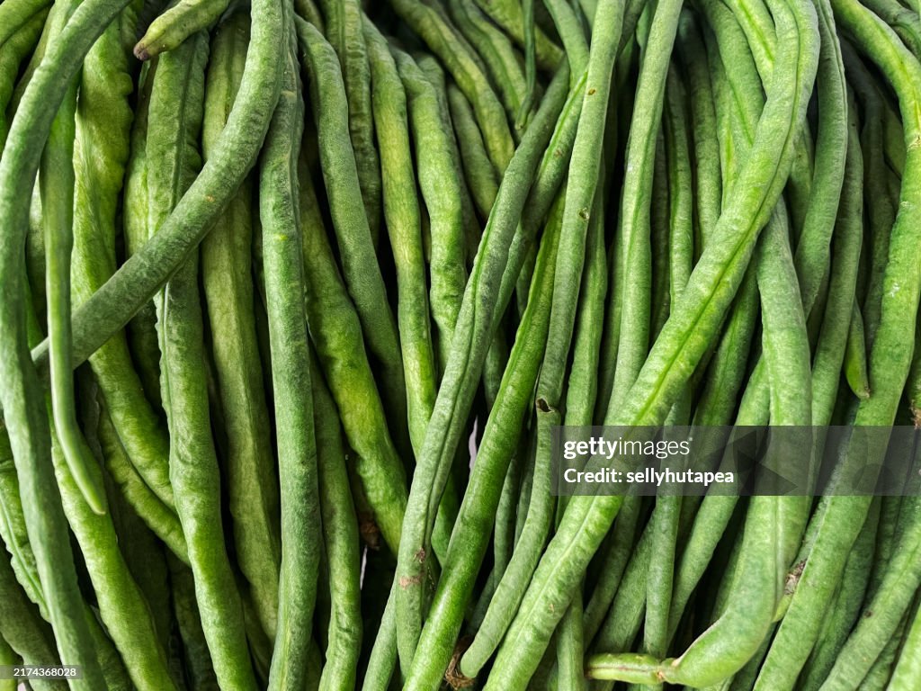 Close-Up Of Long Beans