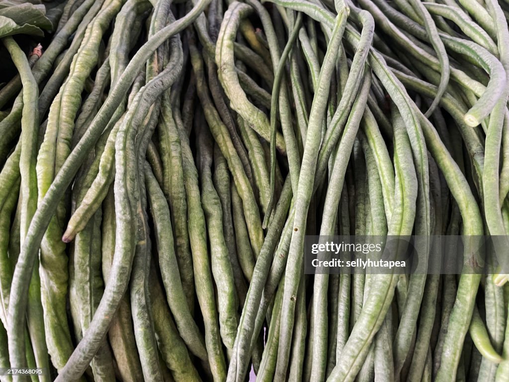 Close-Up Of Long Beans