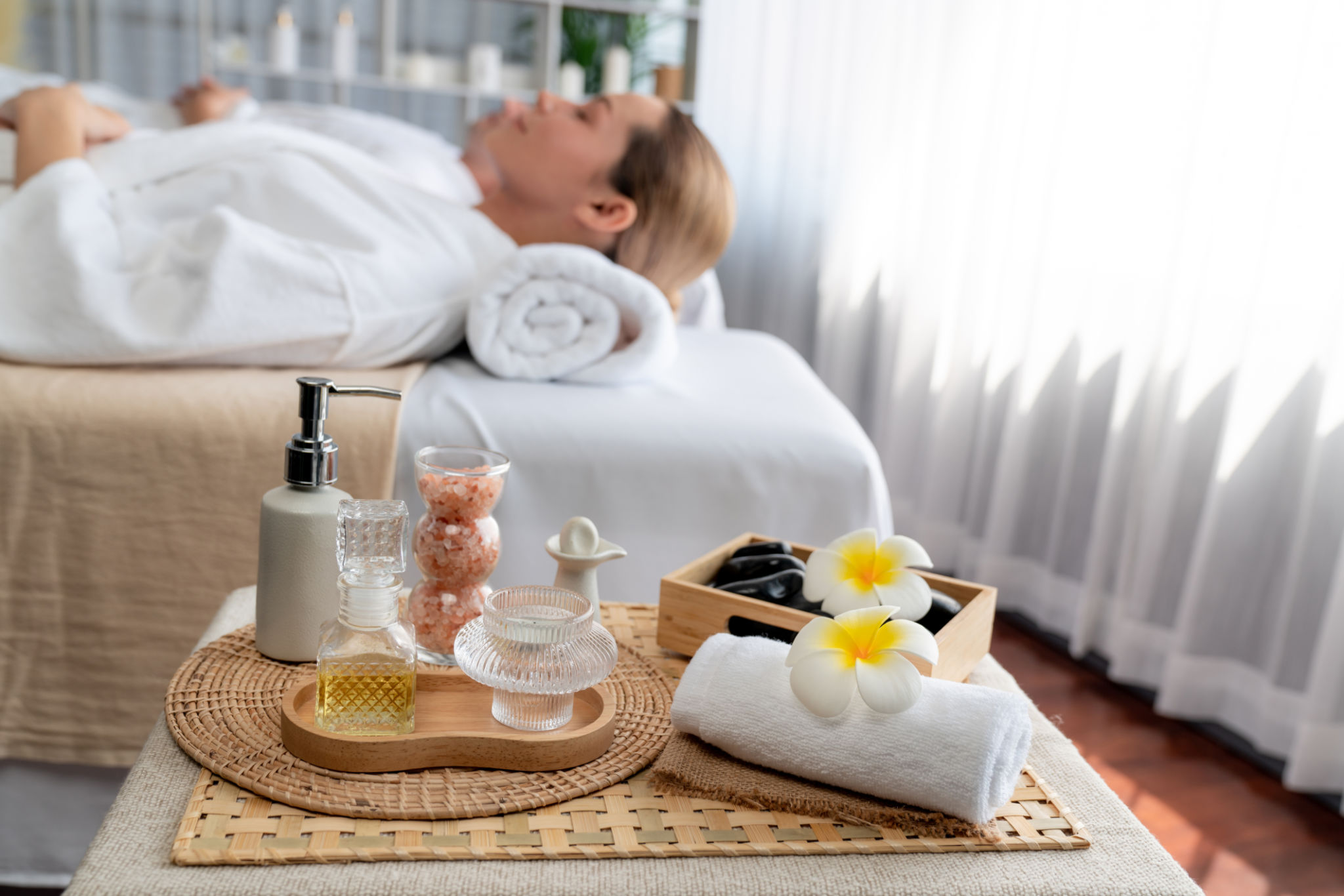 home massage ambiance