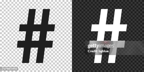 hashtag. icon for design on blank background - hashtag stock illustrations