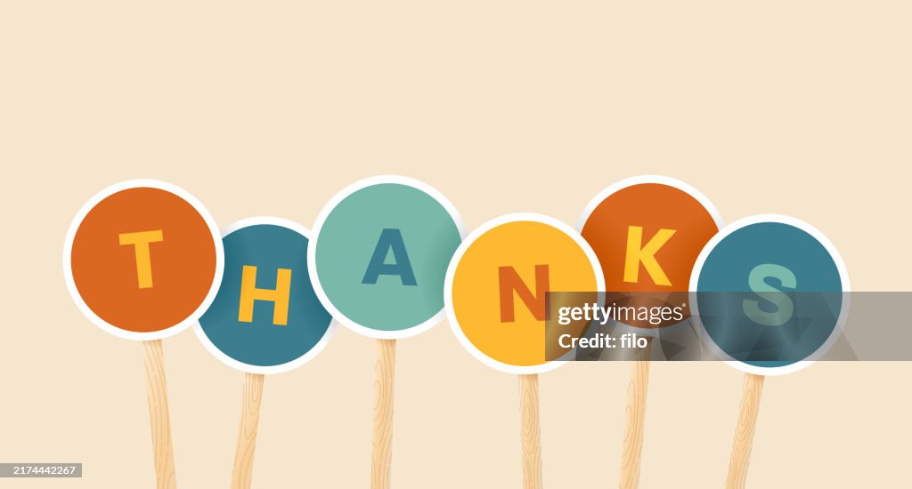 Thanks Sign Script Thanks Sign High-Res Vector Graphic - Getty Images