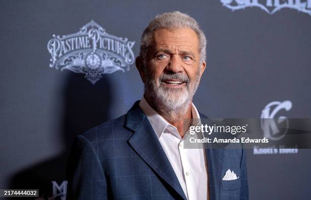 Actor Mel Gibson attends the Los Angeles Special Preview Screening of "Monster Summer" at Directors Guild Of America on September 24, 2024 in Los...