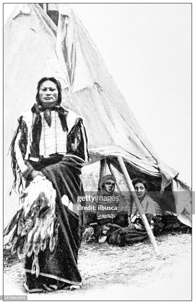 Antique image: Trans-Mississippi Exposition, Sioux Chief "Goes-to-war"