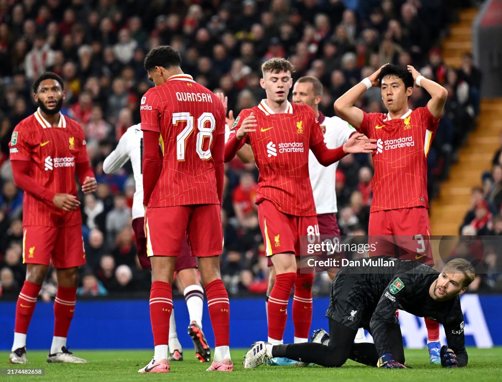 Liverpool v West Ham United - Carabao Cup Third Round