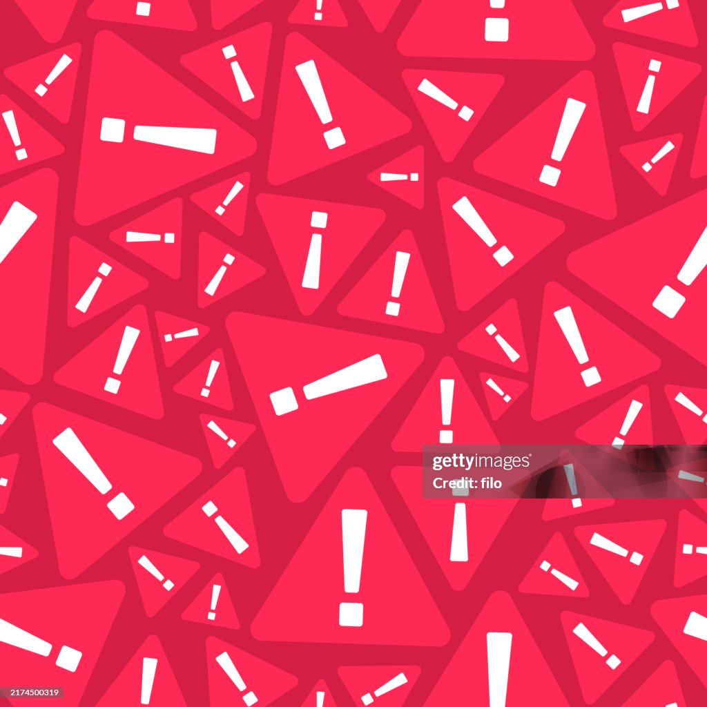 Seamless Repeating Tileable Red Warning Alert Notification Background ...