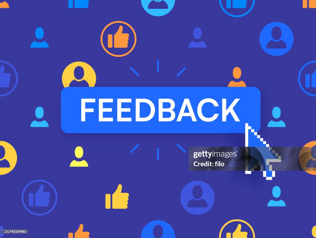 Feedback Button Example Feedback Button High-Res Vector Graphic - Getty Images
