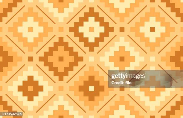 seamless geometric southwest culture pattern - indigenous peoples day stock illustrations