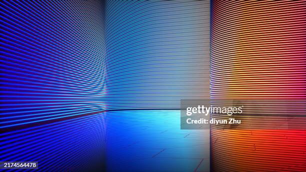 3d neon light space background - stage decoration stock pictures, royalty-free photos & images