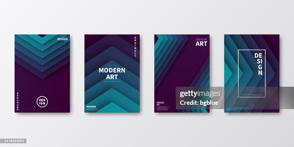 Brochure template layout, Blue cover design, business annual report, flyer, magazine