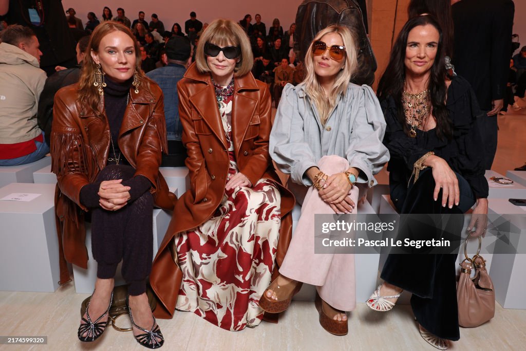 Chloe: Front Row - Paris Fashion Week - Womenswear Spring-Summer 2025