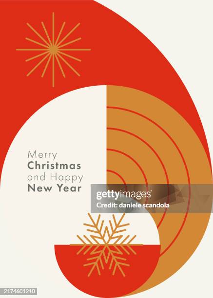 christmas holidays card with modern geometric background. - christmas 1950 stock illustrations