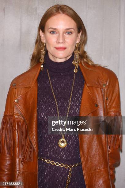 Diane Kruger attends the Chloé Womenswear Spring-Summer 2025 show as part of Paris Fashion Week on September 26, 2024 in Paris, France.