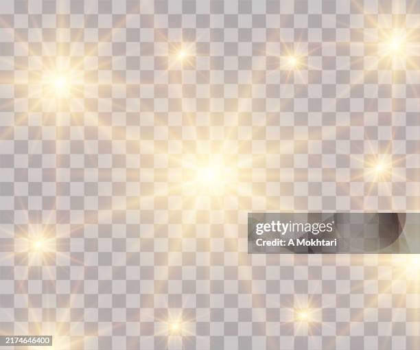 illustrazioni stock, clip art, cartoni animati e icone di tendenza di effetto luminoso su sfondo trasparente. - attrezzatura fotografica