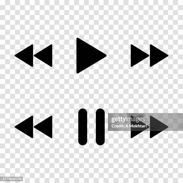 play button. - play button transparent background stock illustrations