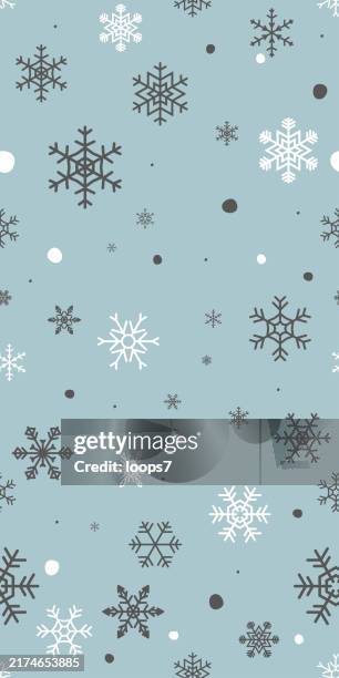 winter snowflake seamless pattern - pixel perfect eps 10 - snowflake background pattern stock illustrations