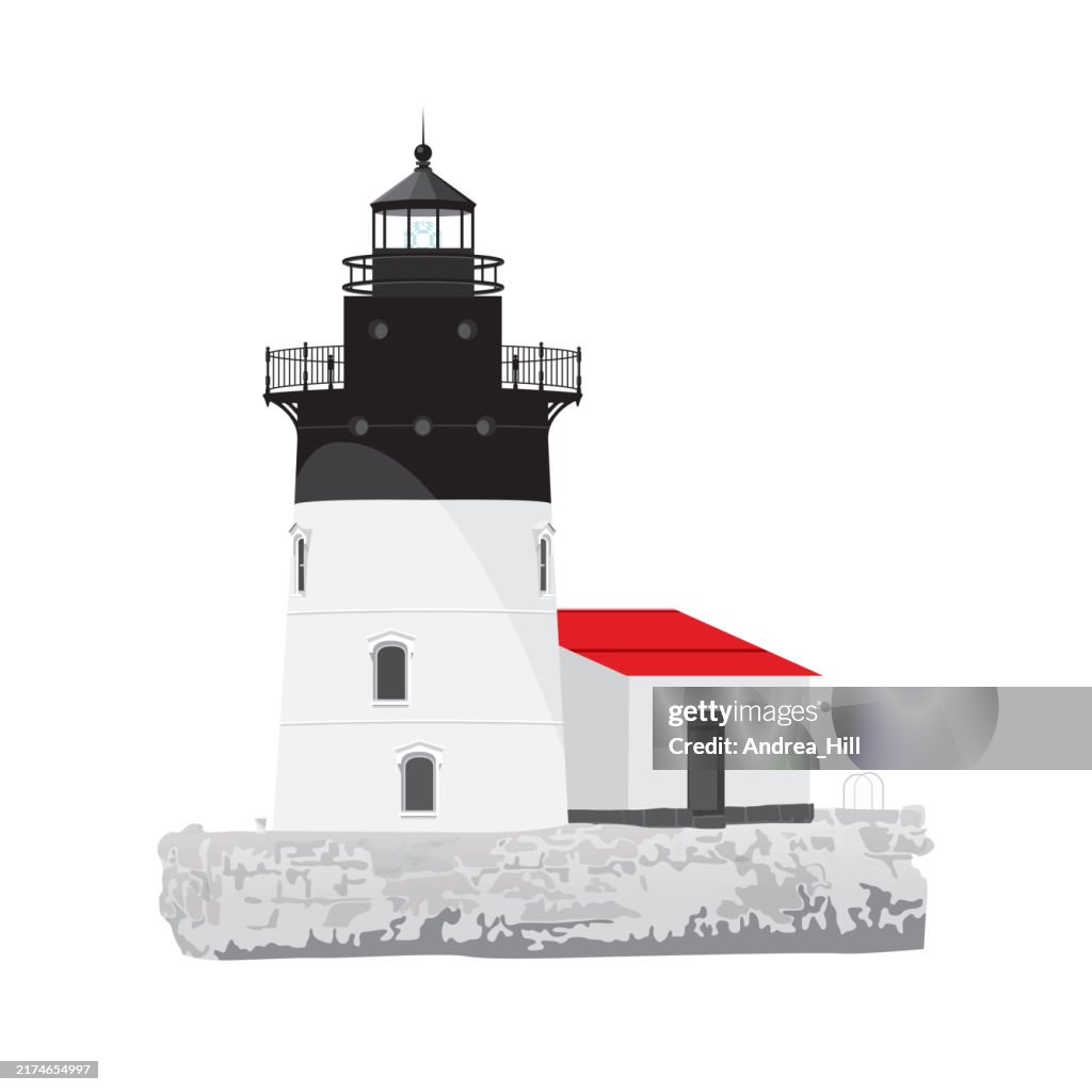 Vector Illustration of a Lighthouse