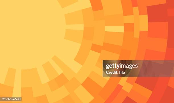 sonne abstrakter retro licht hintergrund - aquarelleffekt stock-grafiken, -clipart, -cartoons und -symbole