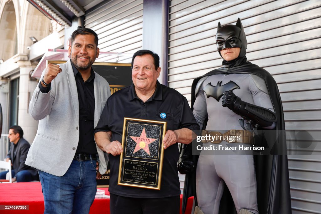 Batman Honored With Star On The Hollywood Walk Of Fame