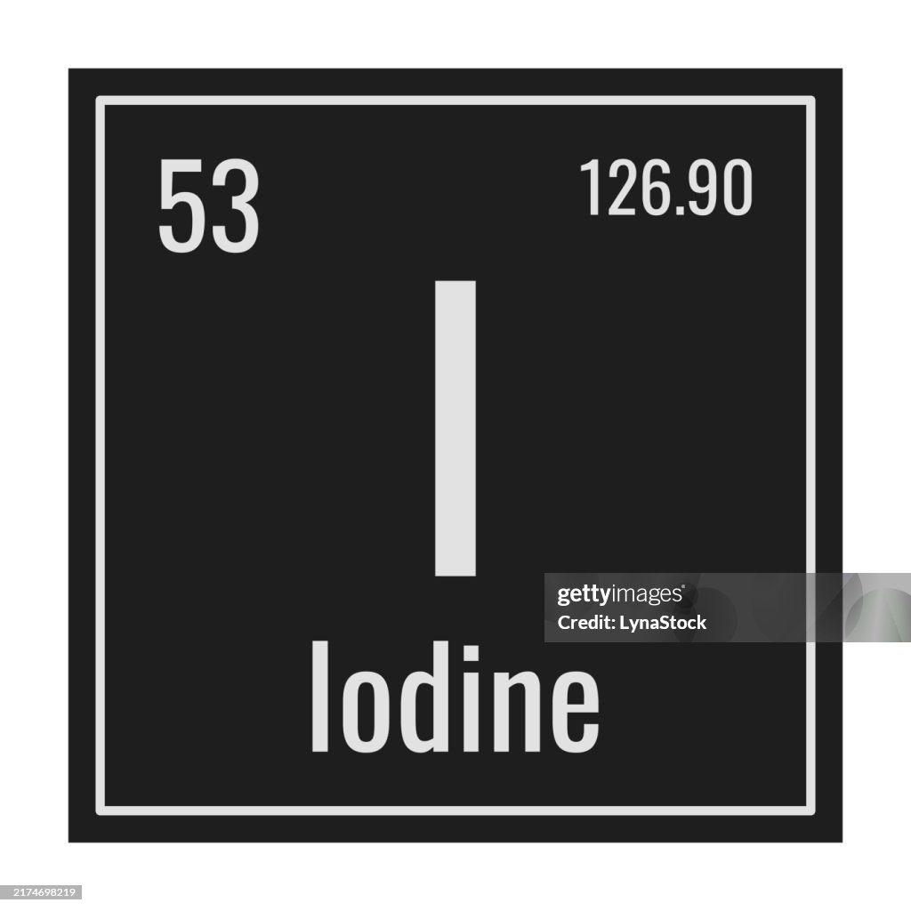Iode Aliment Iodine Element On Periodic Table I Iodine Chemical Element Periodic