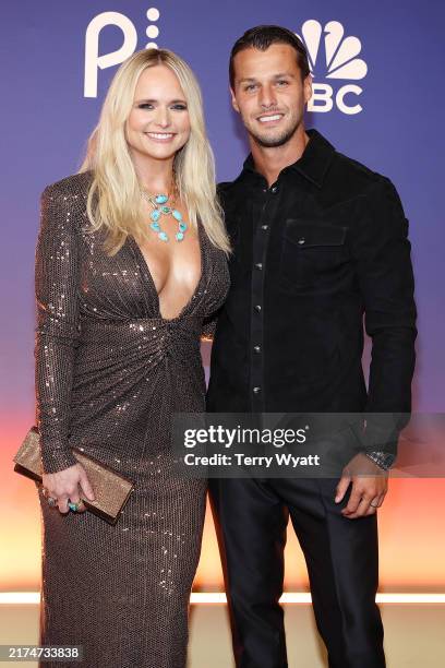 Miranda Lambert and Brendan McLoughlin attend the 2024 People's Choice Country Awards at The Grand Ole Opry on September 26, 2024 in Nashville,...