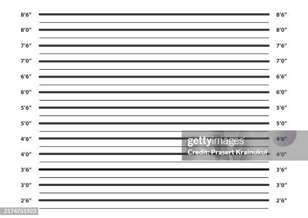 a4 paper size, mugshot poster with scale ft, prison photo zone mugshot, - suspect wall photos et images de collection